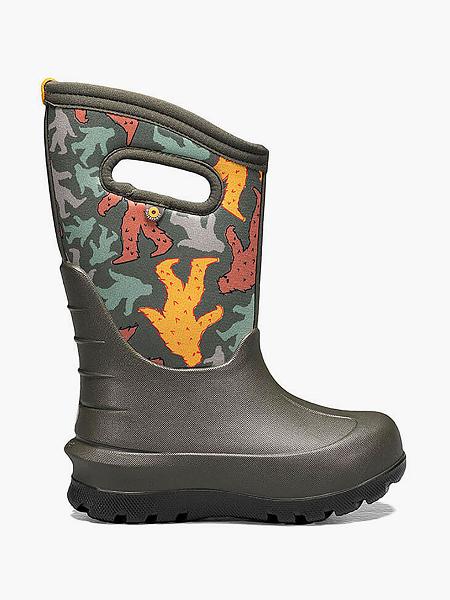 BOGS Boots Deutschland - Neo-Classic Bigfoot Winterstiefel Kinder DunkelGrün Multi DE34108